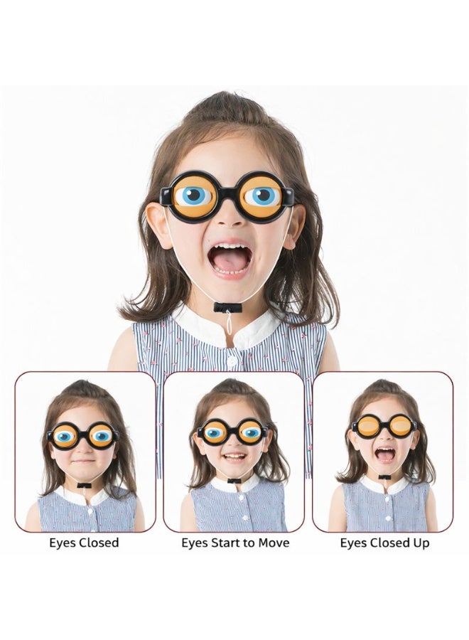 Whimsy Crazy Eyes Kids Toy Glasses – Funny Novelty Winking Eyeball Goggles, Creative Gag & Party Prop for Boys & Girls, Funny Interactive Pull-String Eyewear - Image 4
